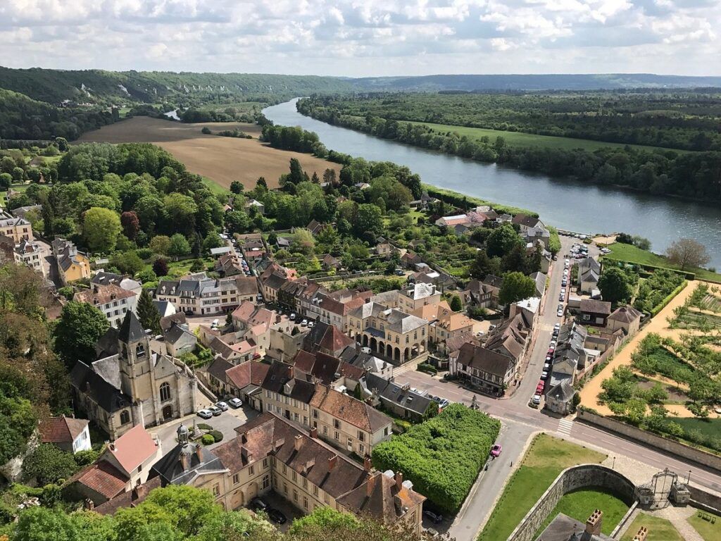 Aerial View of La Roche-Guyon