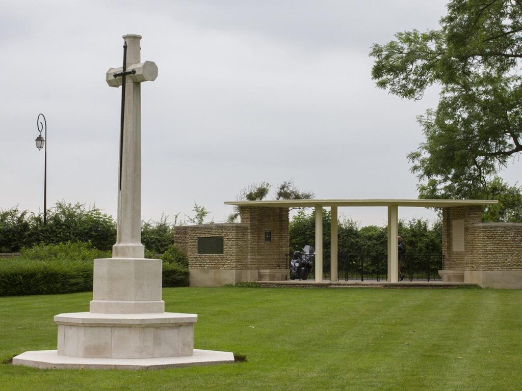 Back of Entrance to Cambes-en-Plaine War Cemetery