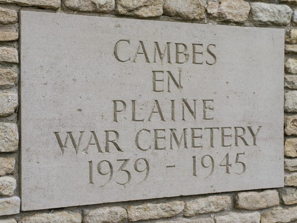 Cambes-en-Plaine War Cemetery Entrance