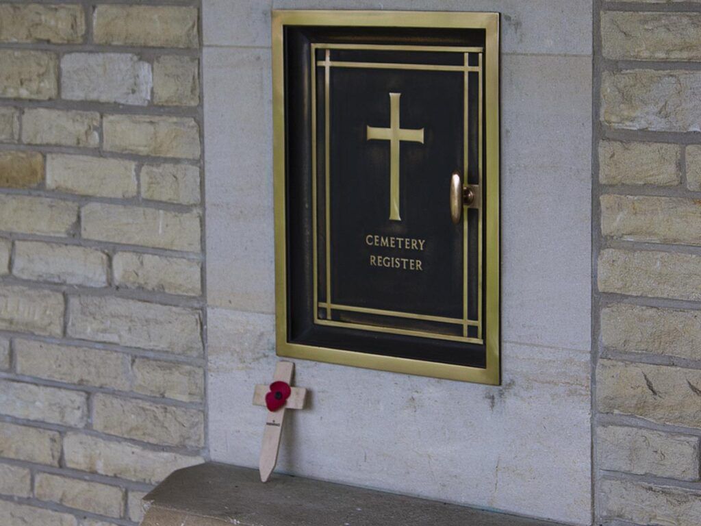 Cemetery Register At Banneville-La-Campagne War Cemetery