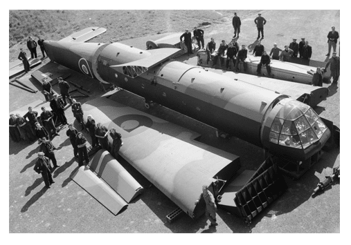 Civilian Workers Pose With Their Horsa Components Prior To Assembly At Brize Norton