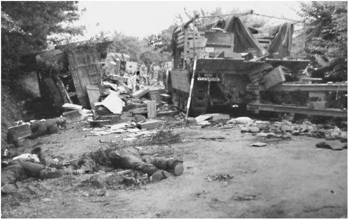 Corridor Of Death Between Argentan And Chambois