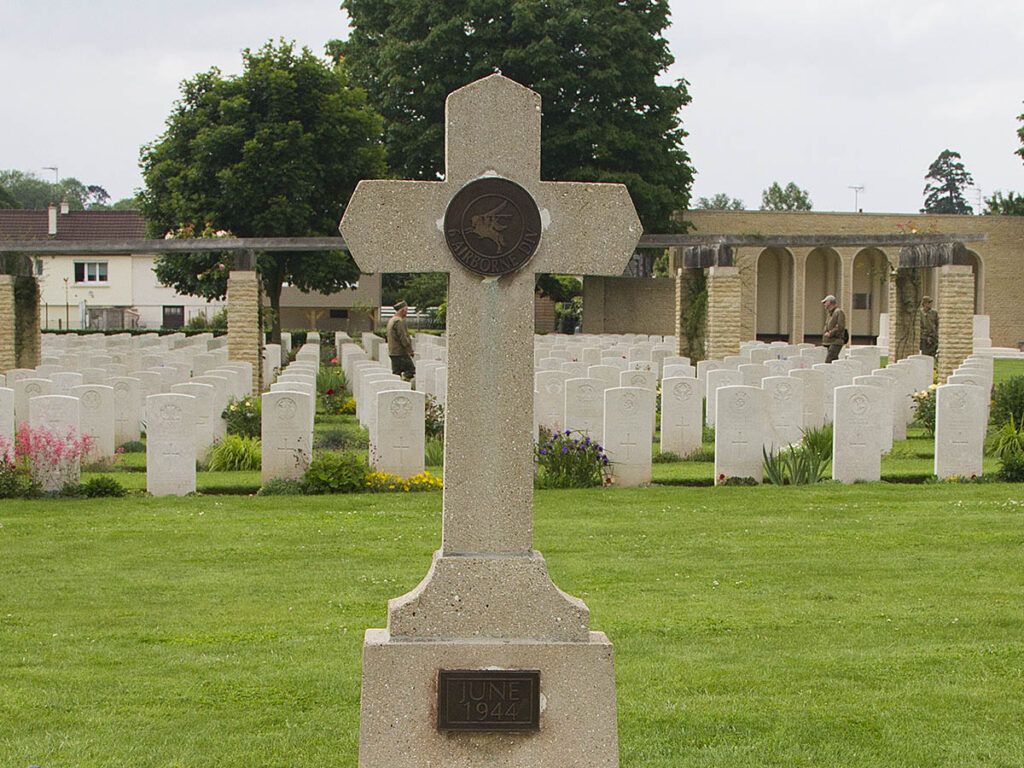 Cross Of Sacrifice At Ranville War Cemetery