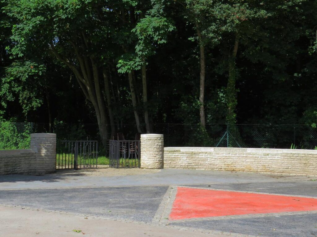 Entrance Gate To Hermanville War Cemetery
