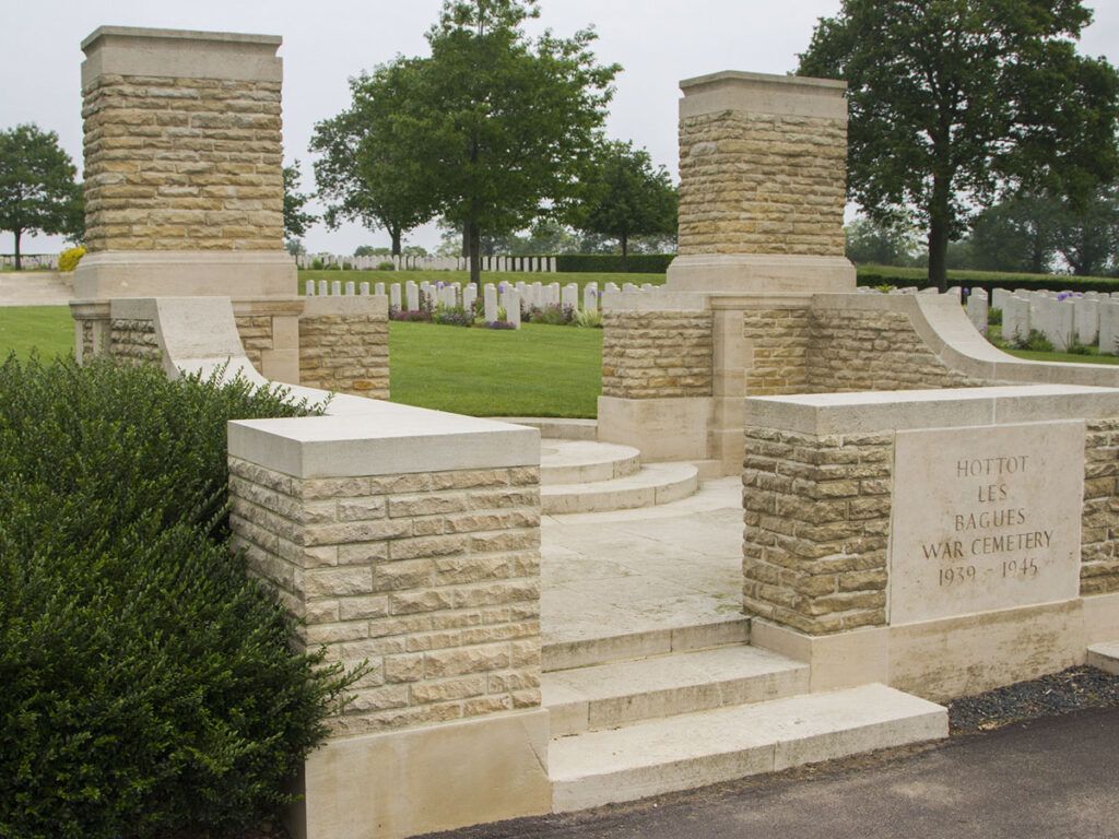 Entrance to Hottot-les-Bagues War Cemetery