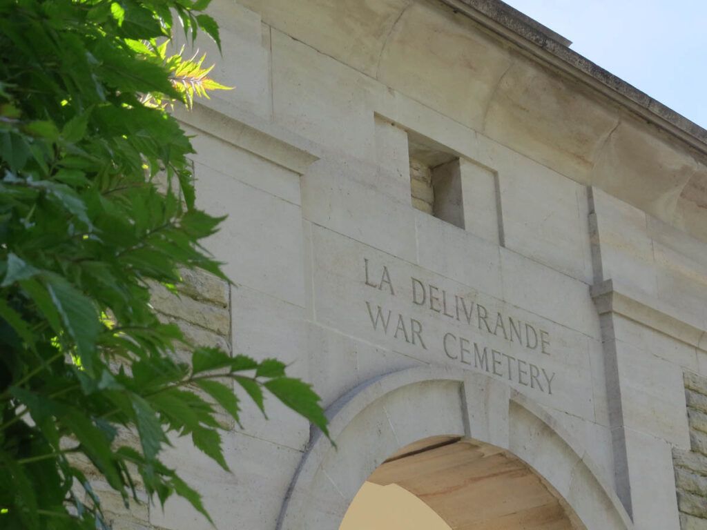Entryway at La Délivrande War Cemetery
