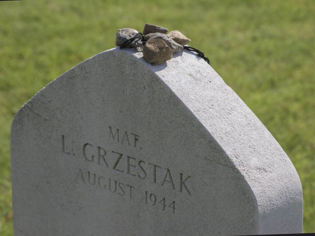 Headstone at La Délivrande War Cemetery