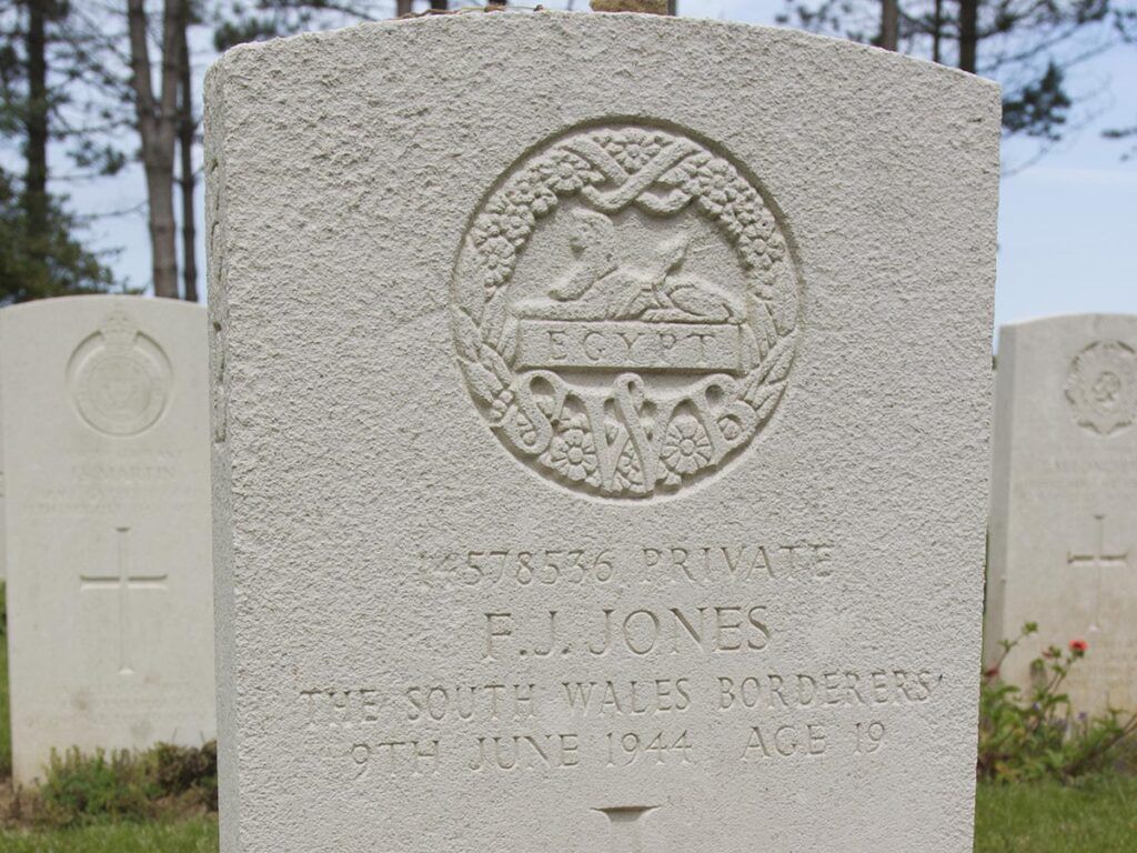 Headstone At Ryes War Cemetery