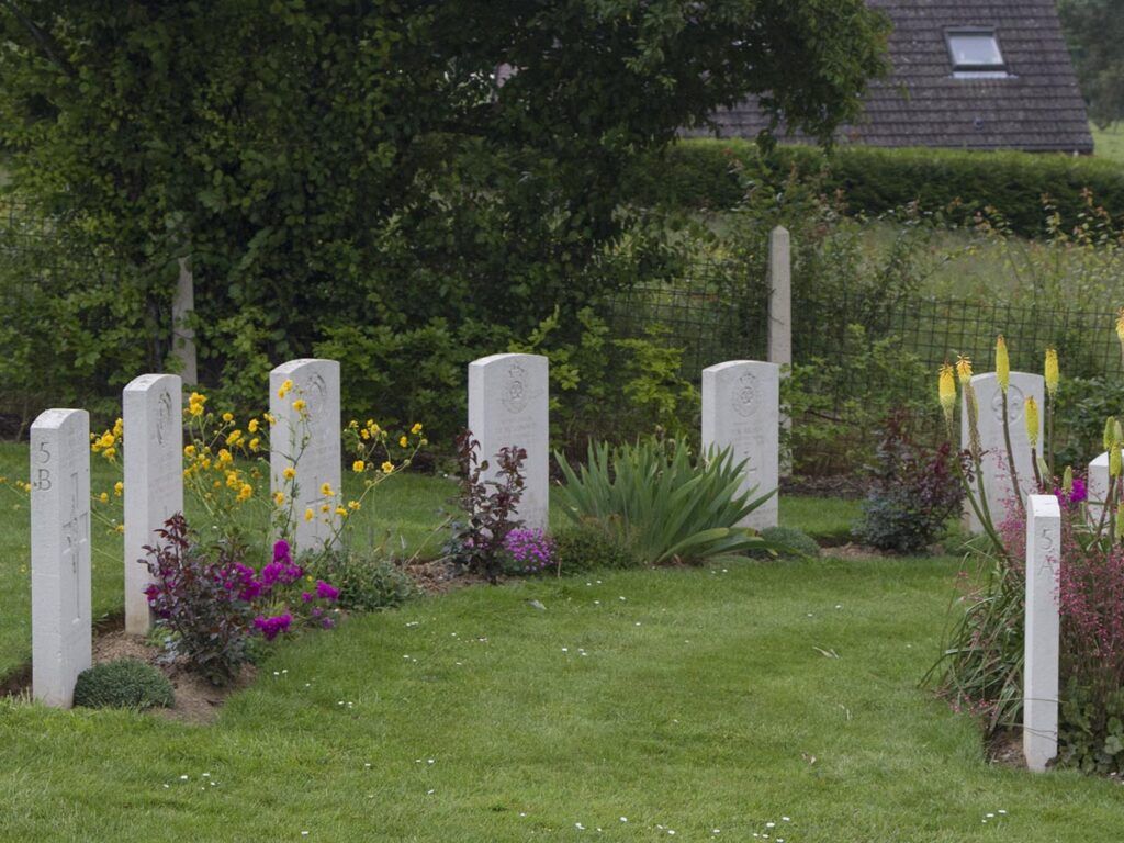 Headstones At Brouay War Cemetery