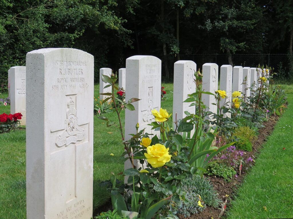 Headstones At Hermanville War Cemetery 1