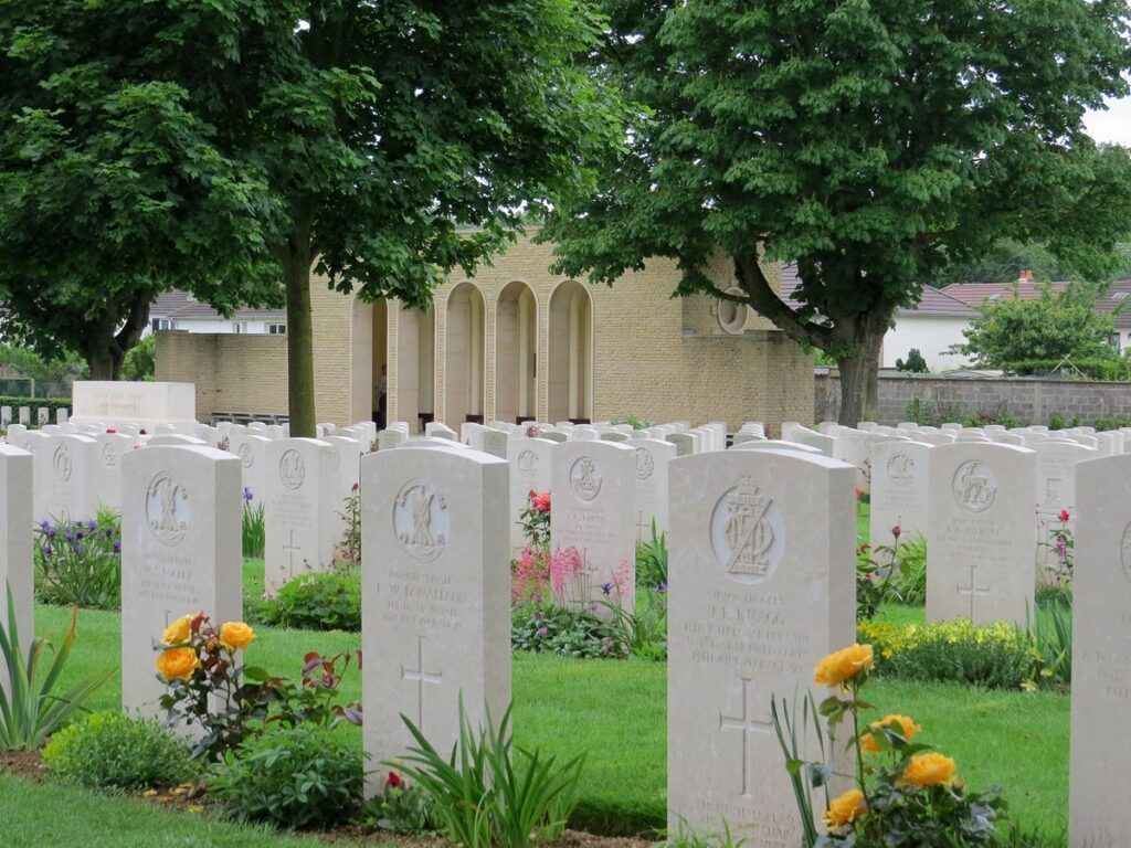 Headstones At Ranville War Cemetery