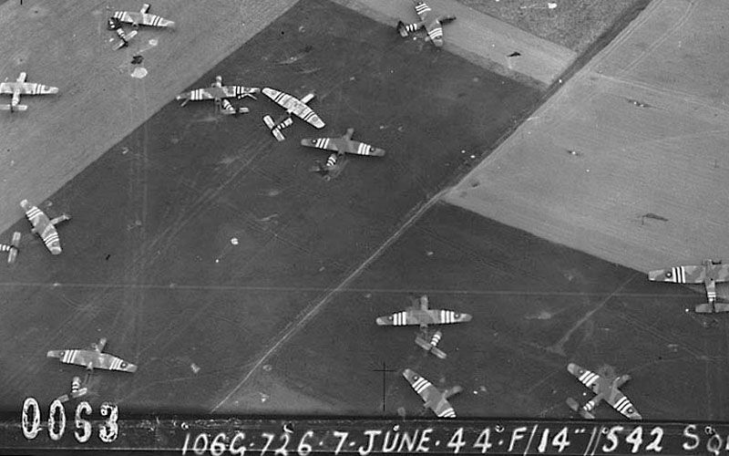 Horsa gliders seen in Normandy on D+1