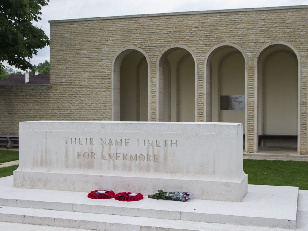 Memorial At Ranville War Cemetery