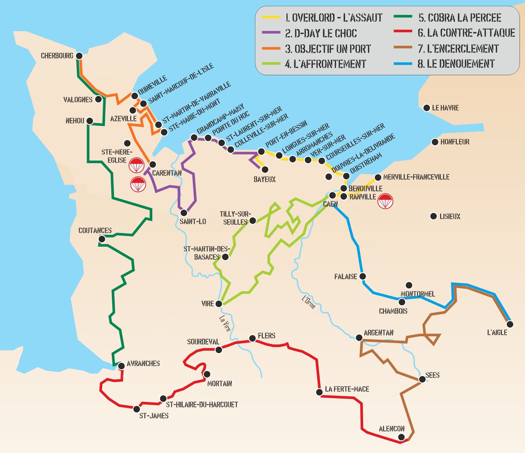 Operation Overlord Routes