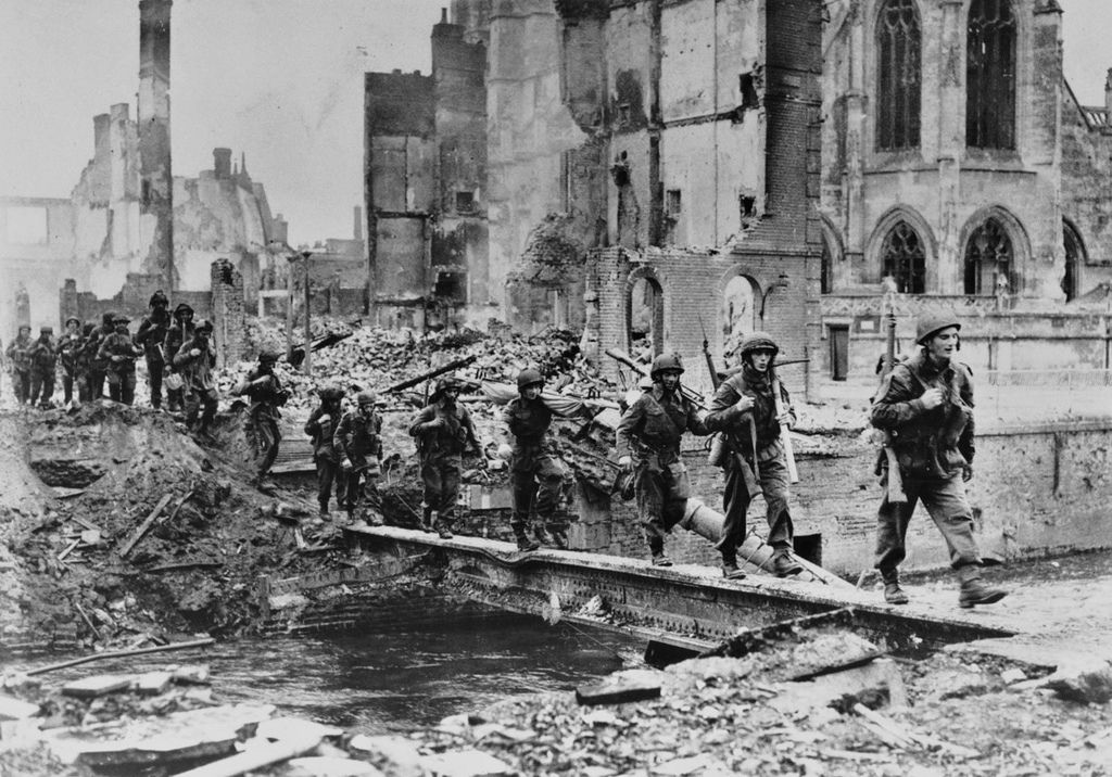 Pont L'Eveque – Saint-Michel Church WW2