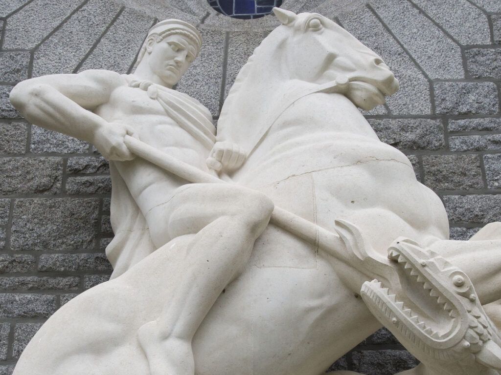 Sculpture At Brittany American Cemetery At Saint James