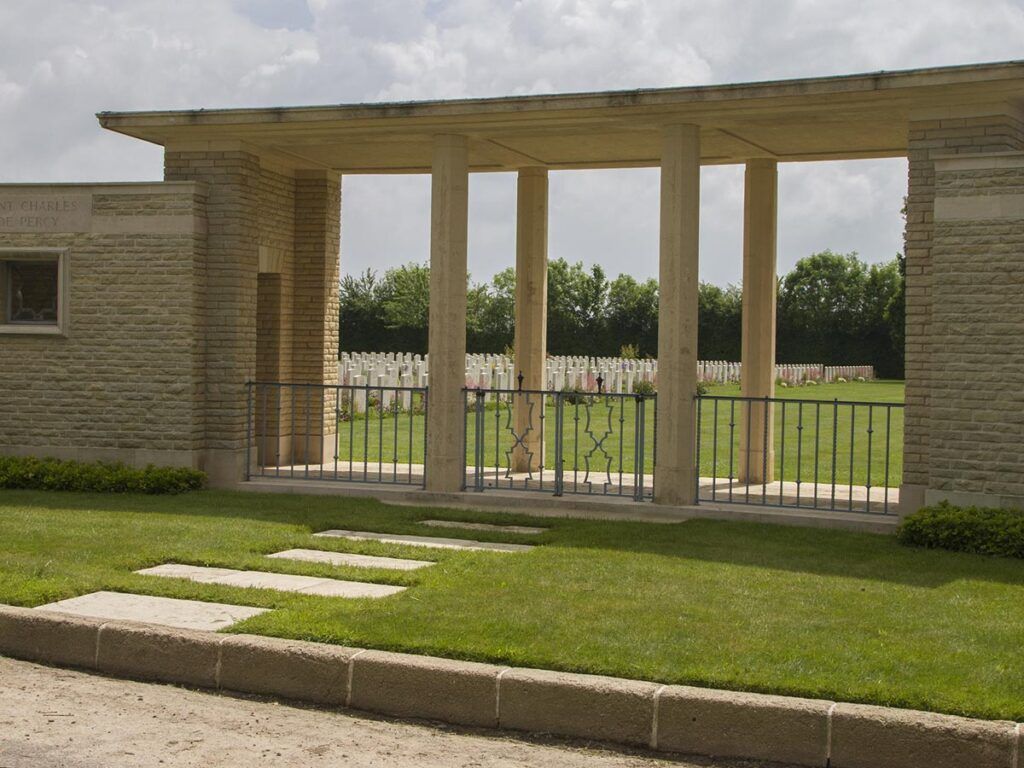 St. Charles de Percy War Cemetery Entrance