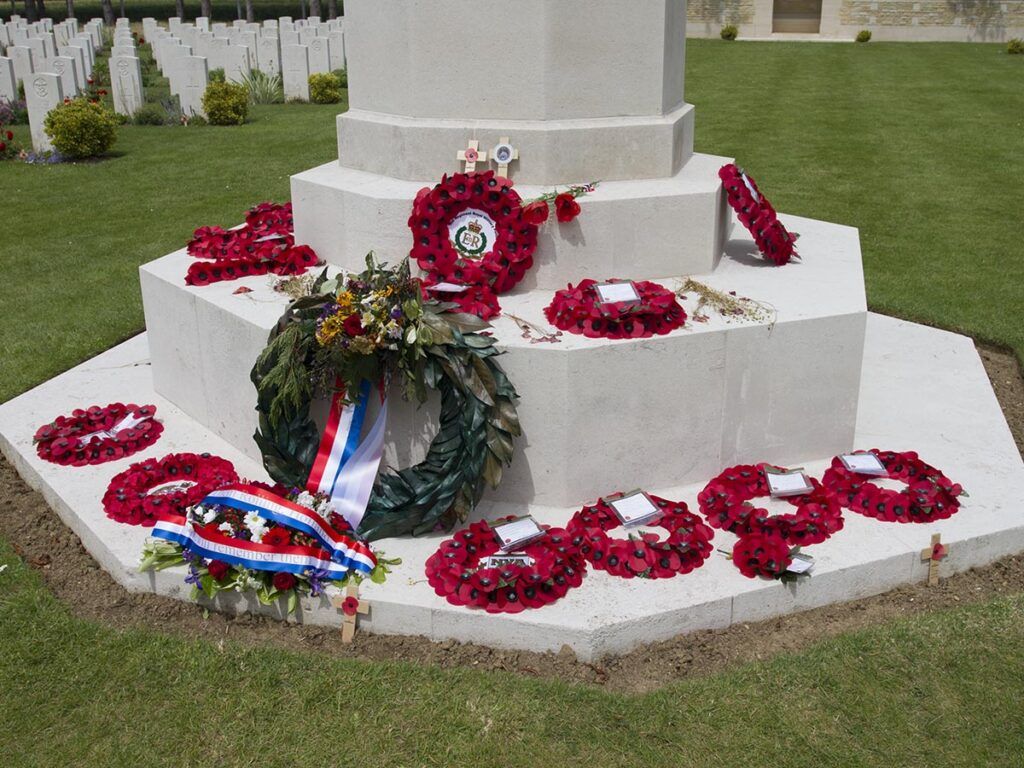 Stone Of Remembrance At Ryes War Cemetery