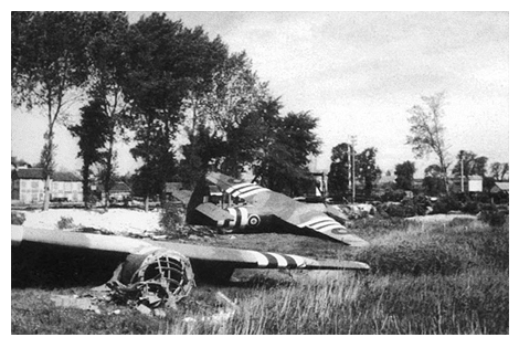 Horsa Gliders At Pegasus Bridge Small